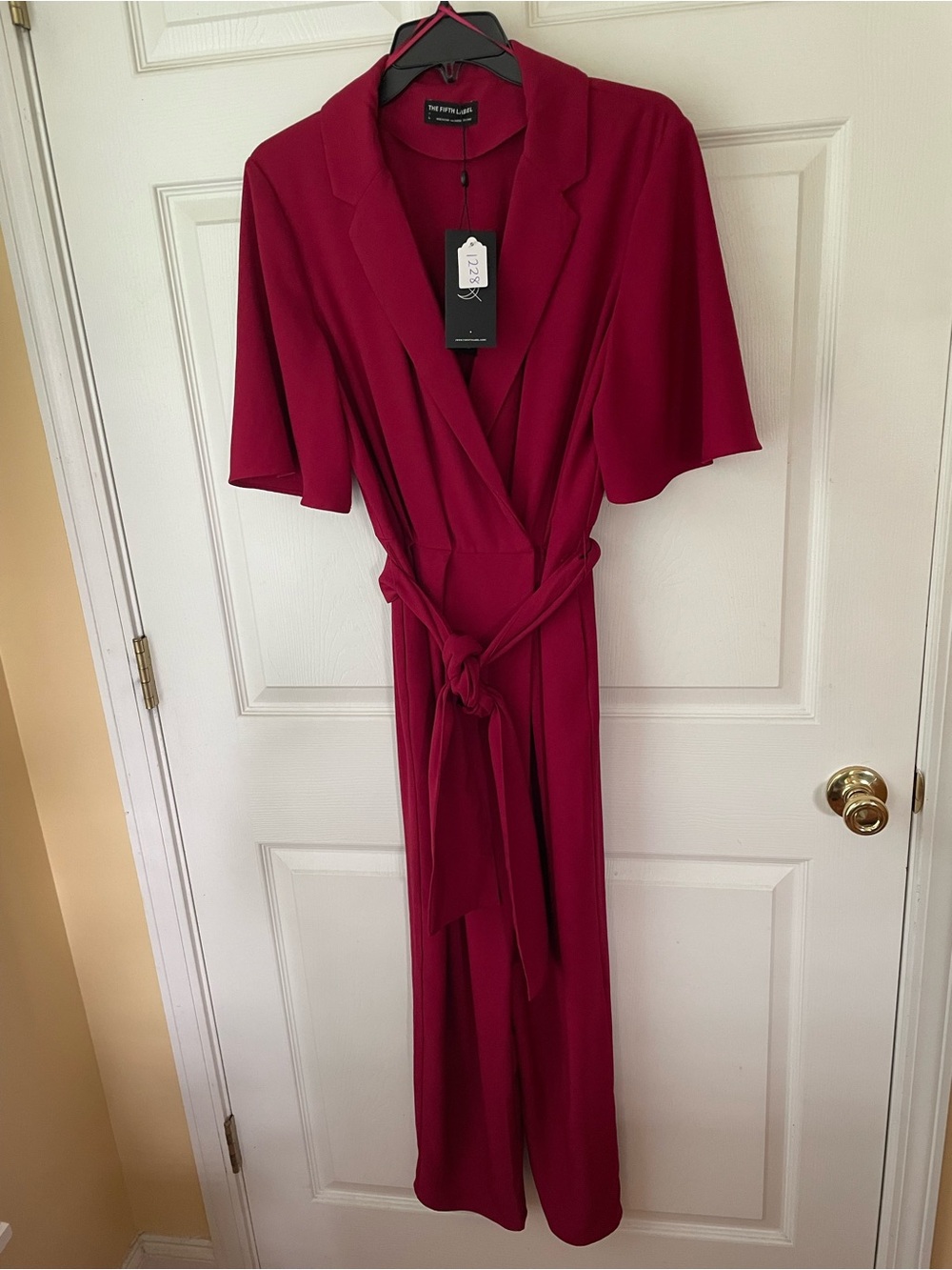 The Fifth Label Chemistry Berry Wrap Jumpsuit Size L US 8 NWT 🍓